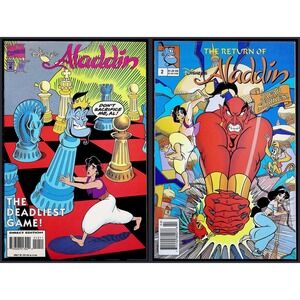 Disney Aladdin Issue 10 Marvel The Return of Aladdin 2 Gladstone Comic Lot 2x